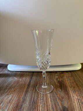 Vintage Beautiful Lead Crystal Champagne Glass-Used as Display-Perfect Condition
